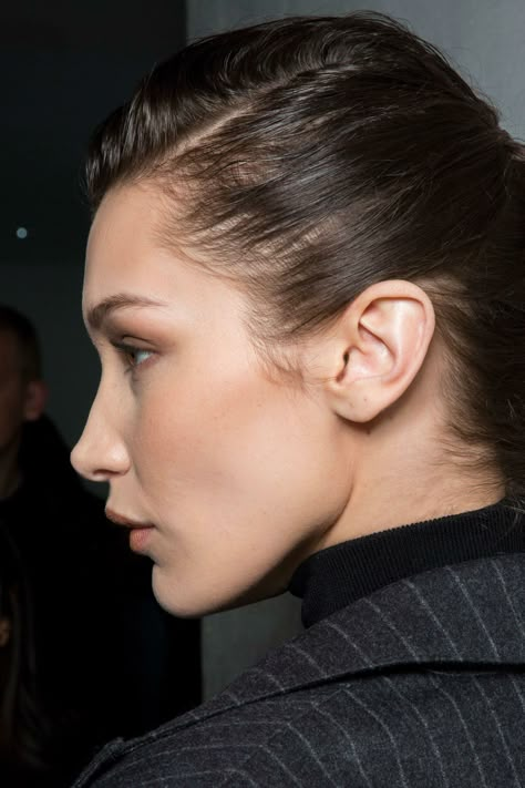 Bella Hadid Nose, Nose Job Inspo, Dream Nose, Rhinoplasty Nose Jobs, Side Profiles, Nose Jobs, Straight Nose, Skin Tightening Treatments, Pretty Nose