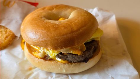 How To Make McDonald's Breakfast Sauce, According To A Former Chef - Tasting Table Mcdonalds Breakfast Sauce Recipe, Mcdonalds Breakfast Sauce, Breakfast Sauce Recipe, Breakfast Sauce, Mcdonald's Breakfast, Bagel Breakfast Sandwich, Mcdonalds Breakfast, Amazing Food Hacks, Breakfast Bagel