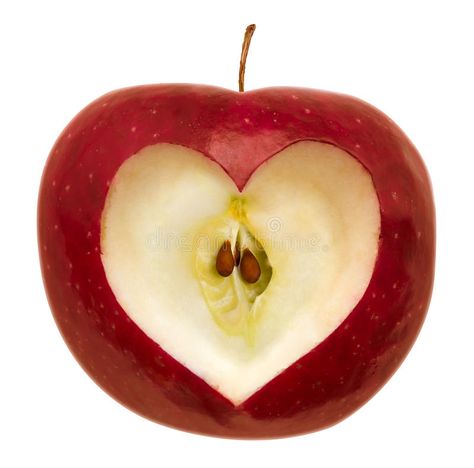 Apple with heart shape. Red apple with a heart symbol isolated on white. Clippin , #sponsored, #Red, #apple, #shape, #Apple, #heart #ad Romantic Symbols, Apple Heart, Love And Understanding, Symbols Of Love, Apple Shape, Heart Symbol, Apple Design, Apple Shaped, Apple Tree