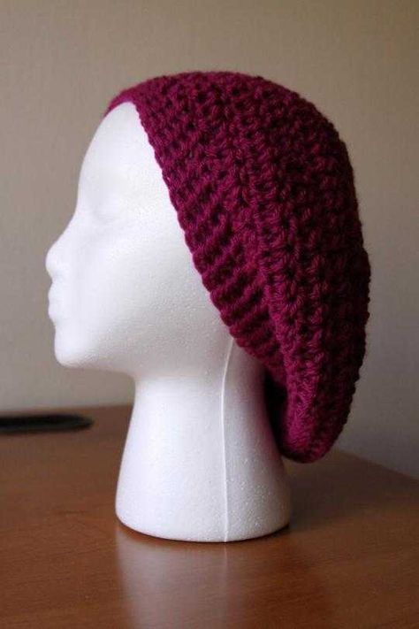 Crochet Slouchy Hat Free Pattern Woman Slouch Beanie, Crochet Hats Free Pattern Easy, Handmade Slouchy Crochet Hat, Handmade Slouchy Crochet Hat One Size, Slouchy One-size Crochet Hat In Soft Knit, Slouchy Hand-knitted Crochet Beanie, Slouchy Hat Crochet Pattern, Crochet Slouchy Beanie, Crochet Slouch Hat