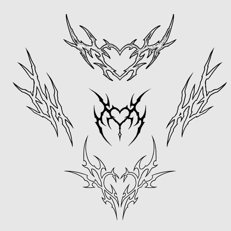 #tattooflash #tribal Simple Tattoos For Guys, Sigil Tattoo, Tattoo Inspiration Men, Getting A Tattoo, Chest Piece Tattoos, Drawing Tattoo, Sketch Tattoo Design, Cute Little Tattoos, Gothic Tattoo