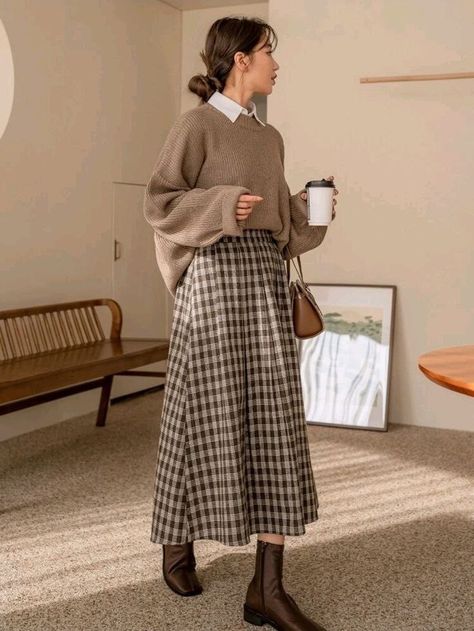 Modesty Outfits, Chique Outfits, Everyday Fashion Outfits, Elegante Casual, Quick Outfits, Hijab Fashion Inspiration, Easy Trendy Outfits, Modest Fashion Outfits, Mode Inspo