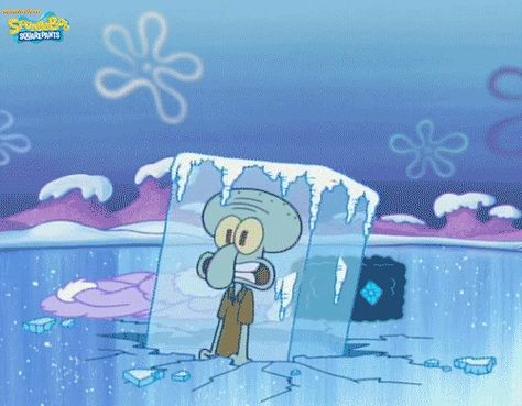 Cold Gif, Spongebob Gif, Spongebob Squidward, Squidward Tentacles, Pineapple Under The Sea, Spongebob Memes, Magazines For Kids, Cute Wallpaper For Phone, Holiday Ready