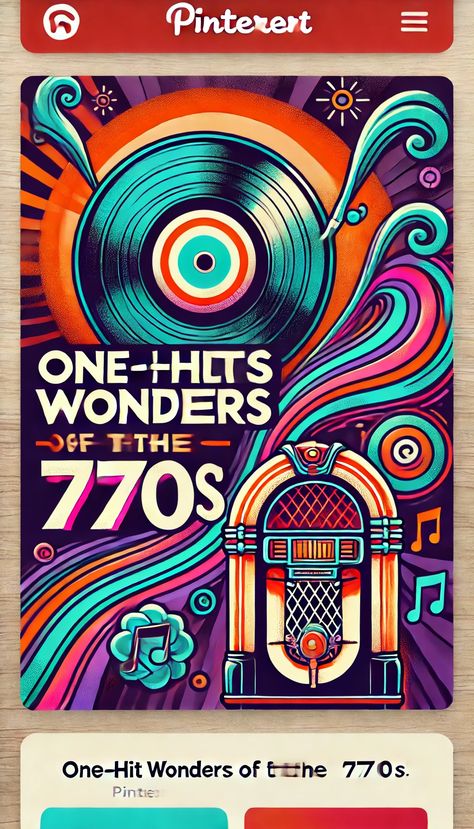 Check out this article describing One Hist Wonders from the 1970s.
Songs like "Play that Funky Music White Boy" or "Brandy" by Looking Glass Play That Funky Music, Funky Music, One Hit Wonder, Wild Cherry, White Boys, The 1970s, My Childhood, Brandy, Growing Up