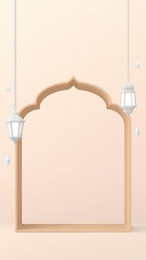 Ramadan frame iPhone wallpaper, 3D religious background | free image by rawpixel.com / Hein Ramadan Frame, Bday Decoration, Religious Background, Islamic Frame, About Ramadan, Ramadan Background, Islamic Background, High Resolution Backgrounds, Islamic Design