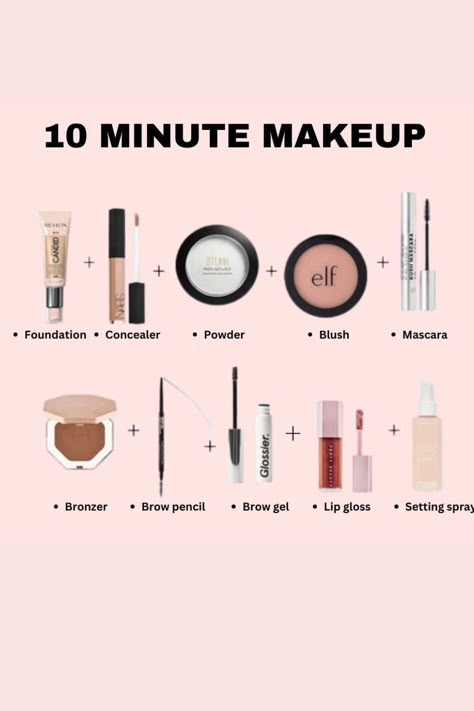 #quickmakeup #easybeauty #10minutemakeup #makeuproutine #timeefficient #beautyhacks #naturalmakeup #minimalistmakeup #everydaymakeup #fastbeauty 10-minute Makeup, 10 Minute Makeup, Makeup Routine Guide, Makeup Names, Makeup Hacks Videos, Face Female, Makeup Order, Learn Makeup, Simple Makeup Tips