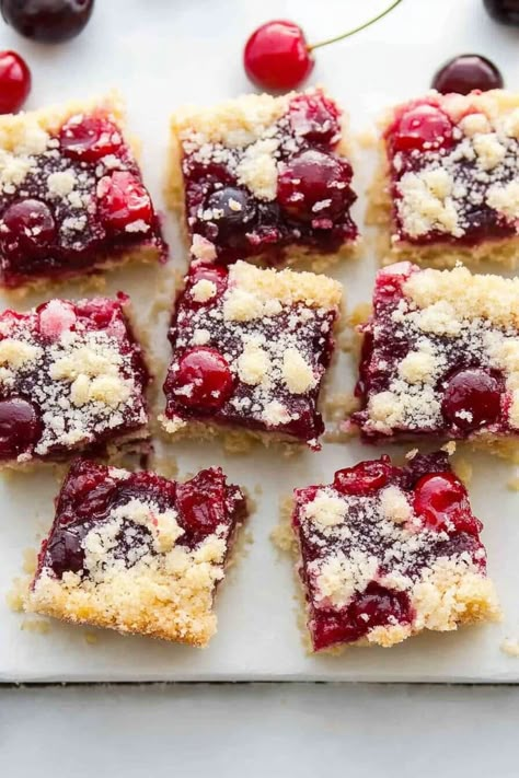 Christmas Cherry Bars Cherry Bliss Bars, Cherry Nut Bars, Christmas Cherry Bars Taste Of Home, Cherry Christmas Bars, Christmas Cherry Cheesecake Bars, Christmas Cherry Bars, Cherry Christmas Dessert, Christmas Dessert Bar Ideas, Cherry Kolaches