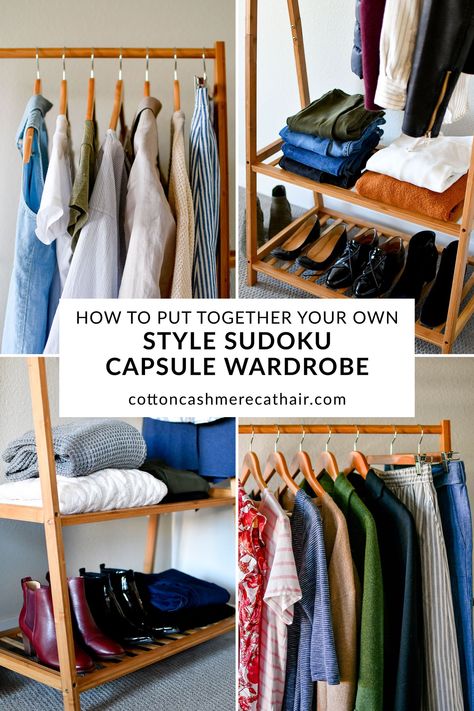 How to Put Together a Style Sudoku Capsule Wardrobe Random Fun Facts, Capsule Wardrobe Casual, Capsule Wardrobe Basics, Books I Read, Budget Outfits, Travel Capsule, Grid Style, Style Challenge, Style Inspiration Summer