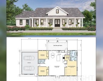 Lakeview House Plans, Lakeview House, Open Plan Design, Barn Style House Plans, 4 Bedroom House Plans, Building Plans House, Modern Ranch, House Construction Plan, Construction Plan