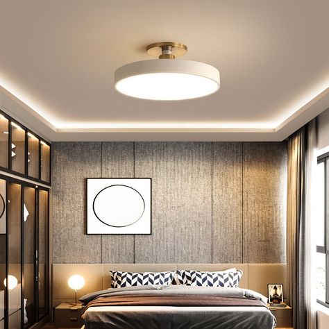 Flush Mount Ceiling Lights White, Recessed Ceiling Lights, Lighting Modern, Recessed Ceiling, Led Ceiling Lamp, Study Rooms, Bedroom Ceiling Light, Luminous Colours, Led Flush Mount