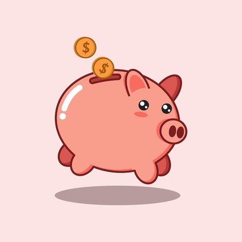 Piggy Bank Drawing, Money Pig, Money Cartoon, Cartoon Money, Pink Piggy Bank, Cartoon Silhouette, Pig Bank, Money Logo, Banks Icon