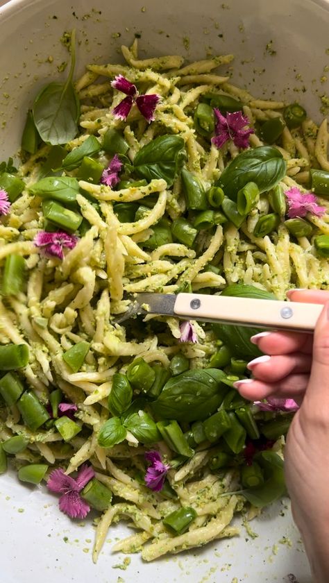 Vegan Snap Pea Pesto Chickpea Lentil, Pea Pesto, Snap Pea, Lentil Pasta, Pasta Shapes, Snap Peas, Basil Leaves, Spaghetti Squash, Virgin Olive Oil