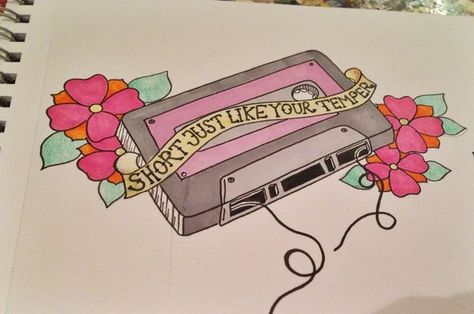 Different quote; I like the cassette but I want the ribbon to read “forget me not”. Woodburn Patterns, Brand New Lyrics, Brand New Tattoos, Lyric Tattoos, Music Tattoos, Tattoo Work, Paramore, Skin Art, Pop Punk