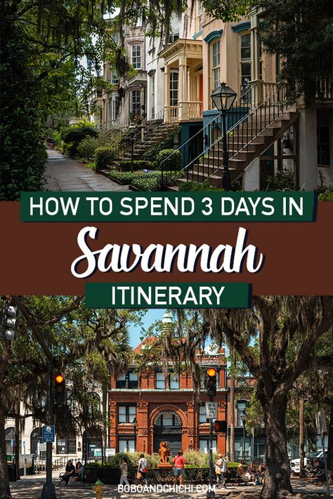 Savannah itinerary for a perfect Savannah trip Georgia Itinerary, Savannah Georgia Vacation, Savannah Georgia Travel, Savannah Tours, Georgia Vacation, Visit Savannah, Downtown Savannah, Georgia Travel, Helpful Things