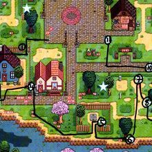 Stardew Valley Egg Hunt, Stardew Farms, Stardew Valley Layout, Stardew Valley Tips, Stardew Valley Farms, Valley Game, Stardew Valley Fanart, Festival Art, Farm Layout