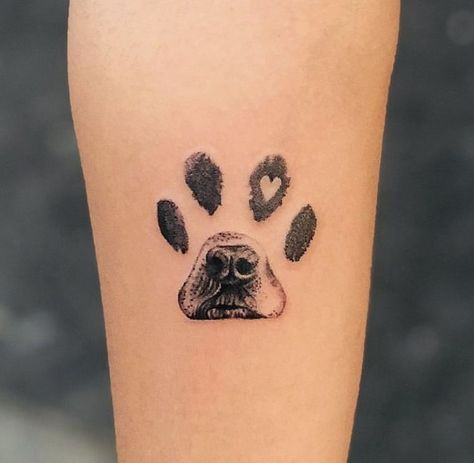 Dog Shake Hand Tattoo, Tattoos Classy, Nose Tattoo, Dog Print Tattoo, Dog Memorial Tattoos, P Tattoo, Dog Shaking, Minimalistic Tattoo, Animal Tattoo Ideas