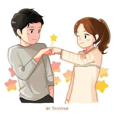 Brother And Sister Anime, Sister Wallpaper, Descendant Of The Sun, Love Cartoon Couple, Sister Pictures, Descendants Of The Sun, Love Quotes Funny, Fist Bump, Cute Love Wallpapers