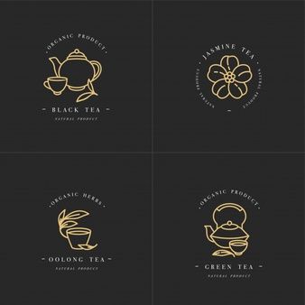 Herb Logo Design, Herb Logo, Different Teas, Cafe Logos, Tea Logo, Circle Logo Design, Coffee Shop Logo, Logos Ideas, Organic Logo