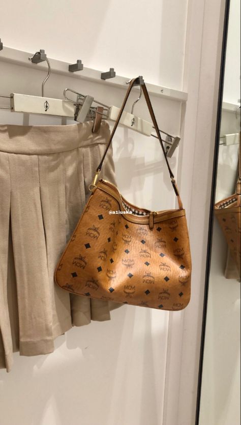 #fashion #aesthetic #tumblr #style #brown #white #mcm #mcmbag #lv #lvbag #designer #designerbag #purse #bag #skirt #schoollook #backtoschooloutfits #outfit #outfitideas #leather #leatherbag #louisvuittonhandbags #handbag #designerhandbags #classyfashion #laclassyvie Mcm Crossbody Bag Outfit, Mcm Bag Outfit, Mcm Purse, Crossbody Bag Outfit, Mcm Bag, Tumblr Style, Mcm Handbags, Room Aesthetics, Mcm Bags