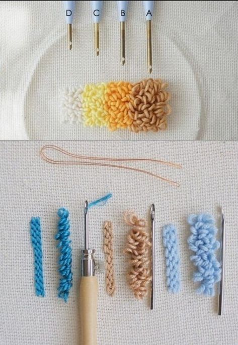 Punch Needle Tutorial, Rainbow Punch, Needle Punching, Punch Needle Pattern, Punch Needle Patterns, Diy Embroidery Patterns, Pola Sulam, Punch Needle Embroidery, Needle Punch