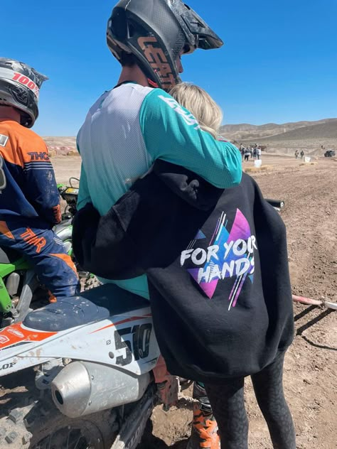 #motocross #motocouple #couple Dirt Bike Couple Relationship Goals, Mx Couple, Dirt Bike Couple, Motocross Couple, Bike Couple, Motocross Love, Goals Pictures, Couple Relationship, Blonde Guys