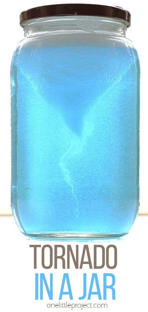 Tornado Craft, Kids Science Experiment, Tornado In A Jar, Tornado In A Bottle, Weather Experiments, School Science Experiments, Weather Crafts, Weather Science, Preschool Science Activities