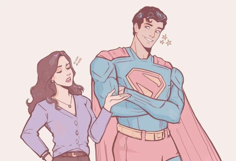 Superman And Lois Art, Superman & Lois, David Corenswet Superman, Superman X Lois Lane, Superman Lois Lane, Disney Drawing Tutorial, Adventures With Superman, My Adventures With Superman, Dc Trinity