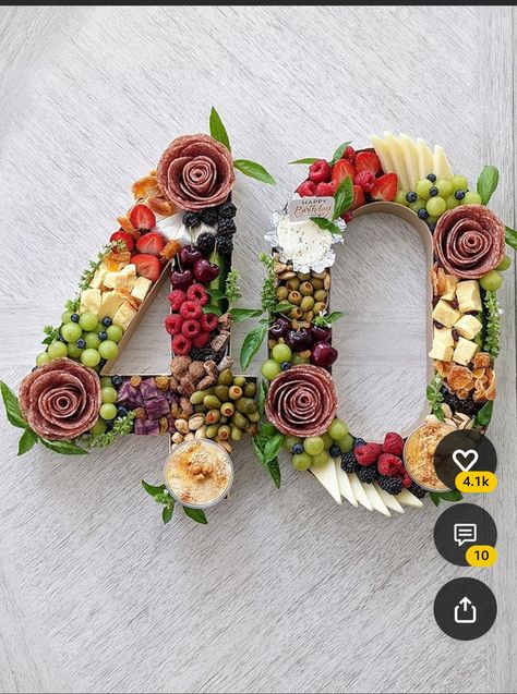 Charcuterie Numbers, Cardboard Letters, Charcuterie Ideas, Paper Mache Boxes, 40th Birthday Ideas, 50th Anniversary Party, Charcuterie Inspiration, Charcuterie Board Ideas, Sweets Candy