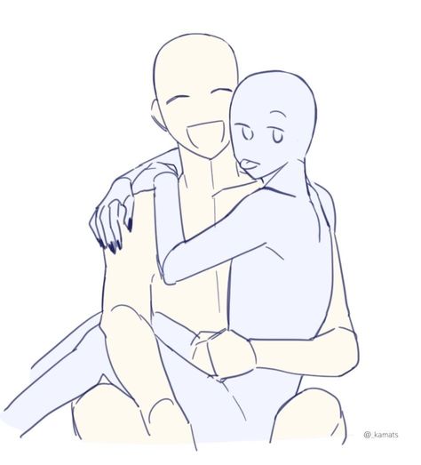 Hug Pose, Couple Poses Drawing, Base Anime, Drawing Body Poses, Ship Drawing, Body Pose Drawing, 캐릭터 드로잉, Poses References, Figure Drawing Reference