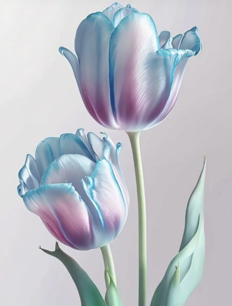 Tulip Drawing, Tulips Art, Flower Art Drawing, Blue Tulips, Lovely Flowers Wallpaper, Flower Iphone Wallpaper, Cute Flower Wallpapers, Flower Art Images, Flower Phone Wallpaper