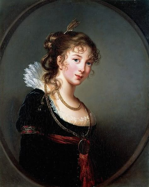 Princess Antoni Henryk Radziwill Elisabeth Vigee Lebrun, Vigee Le Brun, Jean Antoine Watteau, Regency Portraits, Empire Fashion, Women Artist, Princess Louise, 1800s Fashion, Regency Fashion