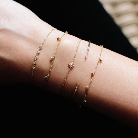 Zoë Chicco – Gold Beads Starburst Bracelet, Tiny Bead Bracelet, Wire Cuff, Gold Chain Bracelet, Wrist Jewelry, Gold Bead Bracelets, Gold Bracelet Chain, White Diamonds, Dream Team