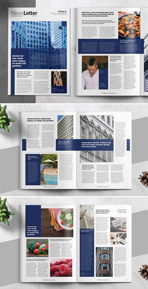 Newsletter Design Print, Newsletter Design Layout, Newsletter Design Templates, Business Newsletter Templates, Impact Report, Newsletter Layout, Pub Design, Business Newsletter, Newsletter Template