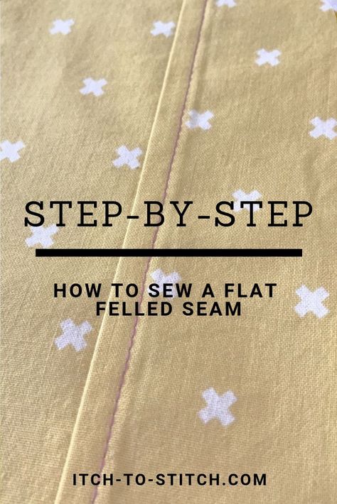 Flat Felled Seam, Beginner Sewing Projects Easy, Leftover Fabric, French Seam, Sewing Projects For Beginners, Sewing Skills, Love Sewing, Sewing Tips, Sewing For Beginners