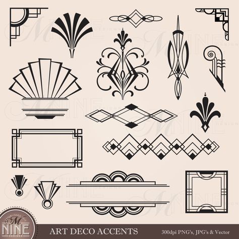 Art Deco Desen, Art Deco Design Elements, Journal Tips, Art Deco Inspiration, Motif Art Deco, Art Noir, Art Deco Decor, Art Deco Patterns, Art Deco Pattern