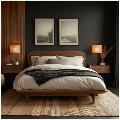 2024 Modern Bedroom Designs: What’s Trending /classy bedroom apartment inspiration /bedroom ideas 
badroom room bedroom ideas living room design room ideas bedroom living room room decor ideas room decor bedroom inspiration room inspo minimalist bedroom bedroom decor bed design home decor ideas home decor interior design bed bedroom design small bedroom ideas good cozy bedroom home room decor bedroom house interior for small room modern luxury bedroom bedroom interior small room design room insp Modern Bedroom With Wooden Bed, Moody Modern Bedroom Ideas, Cozy Modern Master Bedrooms Decor, Minimalist Masculine Bedroom, Bedroom Design Mid Century Modern, Cozy Mid Century Bedroom, Dark Mid Century Modern Bedroom, Mid Century Bedrooms, Moody Mid Century Modern Bedroom