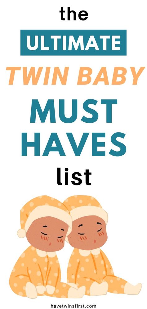 Twin Registry Must Haves, Twin Must Haves Baby Items, Twin Necessities, Twin Baby Registry Checklist, Twin Must Haves, Newborn Shopping List, Twin Essentials, Tina Baby, Twin Registry