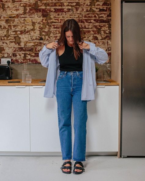 Chique Outfit, Looks Jeans, Straight Ankle Jeans, Look Jean, Looks Pinterest, Black Tank Top, 가을 패션, Looks Style, Mode Inspiration