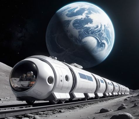 Northrop Grumman has been chosen by DARPA to develop a Lunar Railroad concept. Star Train, Space Train, Bulletproof Clothing, Star Wars Fanfiction, Northrop Grumman, Rockabilly Art, Futuristic Concept, Future Transportation, Space X