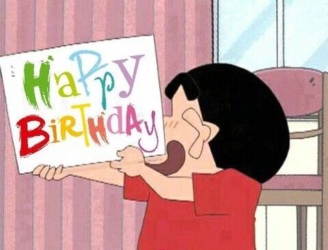 Shinchan Birthday, Happy Birthday Cartoon, Shin Chan Wallpapers, Sinchan Wallpaper, Sinchan Cartoon, 귀여운 음식 그림, Birthday Cartoon, Happy Birthday Posters, Happy Birthday Quotes For Friends