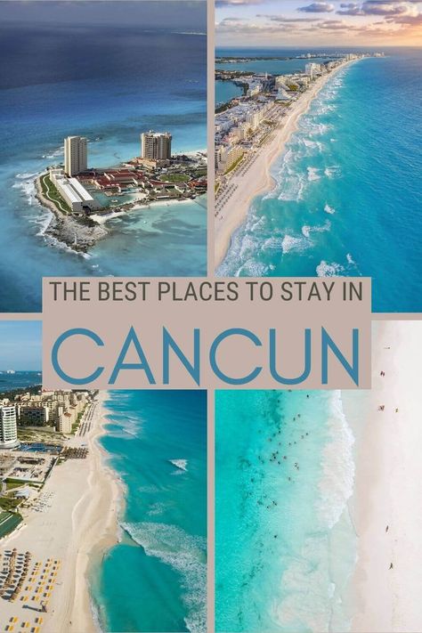 Are you traveling to Mexico? Check out this selection of the best places to stay in Cancun, with the best Cancun hotels | Where to stay in Cancun | Best hotels in Cancun | accommodation in Cancun via @clautavani Cancun Mexico Hotels, Cancun Mexico Resorts, Things To Do In Cancun, Traveling To Mexico, Cancun Mexico Travel, Cancun All Inclusive, Mexico Itinerary, Cancun Vacation, Cancun Trip