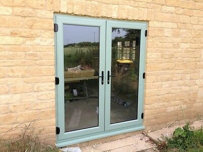 Chartwell Green uPVC French Door / Patio Doors ****NEW**** 1090mm x 2090mm | eBay Green Windows Exterior, Green French Doors, French Door Patio, Coloured Doors, Upvc French Doors, Doors Locks, Green Windows, French Doors Exterior, Roof Lantern