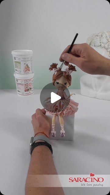 Fondant Art, Fondant Figures Tutorial, Cake Models, Polymer Clay Fairy, Fondant Baby, Clay Fairy, Fondant Figures, Doll Cake, Instagram Baby