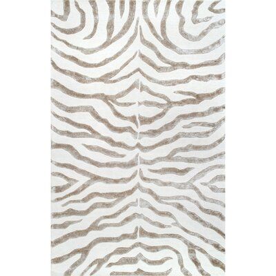 Mercer41 Dodgson Hand-Tufted Gray/Ivory Area Rug Rug Size: Rectangle 3' x 5' Adult Apartment Decor, Zebra Area Rug, Zebra Print Rug, Zebra Rug, Apartment Decorating Living, Swollen Legs, Print Rug, Dining Room Seating, Rug Size Guide