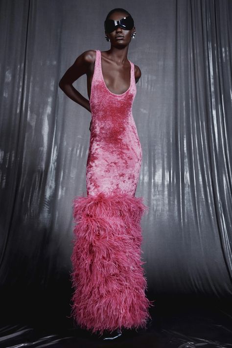 Kelly Chen, Los Angeles Girl, Resort 2024 Collection, Dress With Feathers, Resort 2024, Barbie Core, Velvet Tank, Tank Maxi Dress, Velvet Maxi Dress