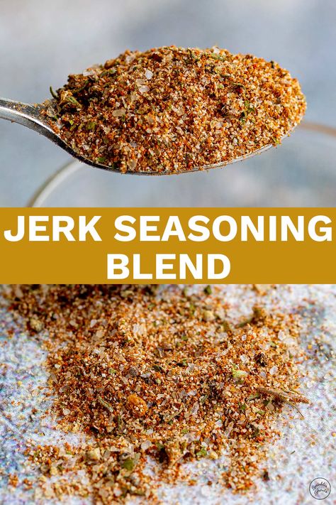 Jerk Seasoning Recipe, Jamaican Seasoning, Food Jamaican, Rice Seasoning, Jamaican Jerk Seasoning, Pork Seasoning, Jerk Pork, Jamaican Cuisine, Spice Blends Recipes