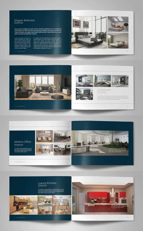 Apartment Brochure Design, Real Estate Brochure Design Layout, Catalog Design Ideas, Real Estate Brochure Design, Home Interior Catalog, House Brochure, Interior Design Brochure, Architect Portfolio Design, Architecture Portfolio Template