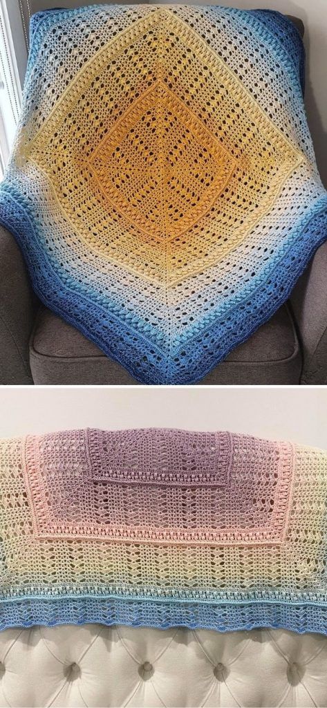 Crochet Blanket Stitch Pattern, Crochet Baby Blanket Free, Baby Blanket Free Pattern, Crochet Placemat Patterns, Crochet Square Blanket, Crocheted Afghans, Crochet Baby Blanket Free Pattern, Crochet Blanket Designs, Crochet Baby Blankets