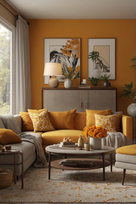 Welcome to the 2024 Edition of Soft Marigold (BM 2158-60) - Marigold Serenity! Step into a daily routine of interior design bliss with stunning décor ideas. #Ad #homedecor #homedesign #wallpaints2024 #Painthome #interiorarchitecture Wall Colors Green Living Room Colors
Bright Living Room Colors
Apartment Renovation
Living room Remodeling
Modern Paint Colors
2024 Mustard Yellow Living Room Ideas, Modern Living Room Colour Ideas, Modern Colourful Living Room, Living Room Bright Colors, Bright Living Room Ideas, Yellow Living Room Colors, Lounge Colours, Colorful Living Room Bright, Renovation Living Room