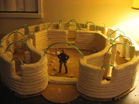 Creating Earthbag House Models Sandbag House, Earthbag House Plans, Earth Bag House, Earthbag Home, Earthbag House, Super Adobe, Earth Ship, Bnb Ideas, Bag House